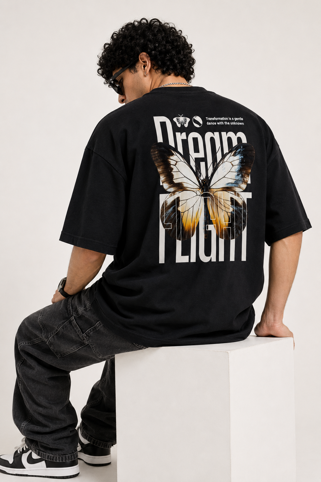 Born to Transform Terry Oversized Tee