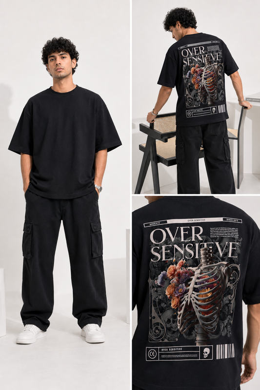 OVER SENSITIVE — Mortem Bloom Oversized T-Shirt