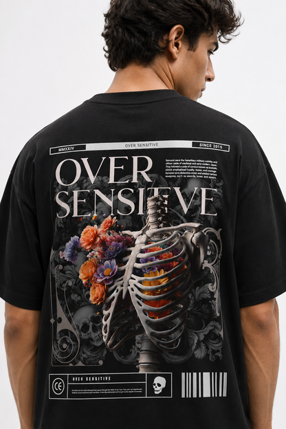 OVER SENSITIVE — Mortem Bloom Oversized T-Shirt