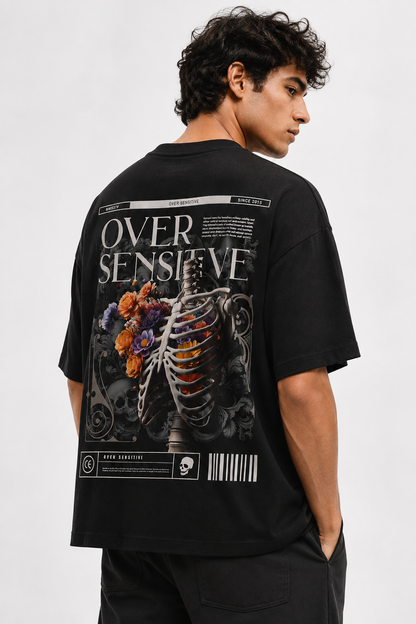 OVER SENSITIVE — Mortem Bloom Oversized T-Shirt
