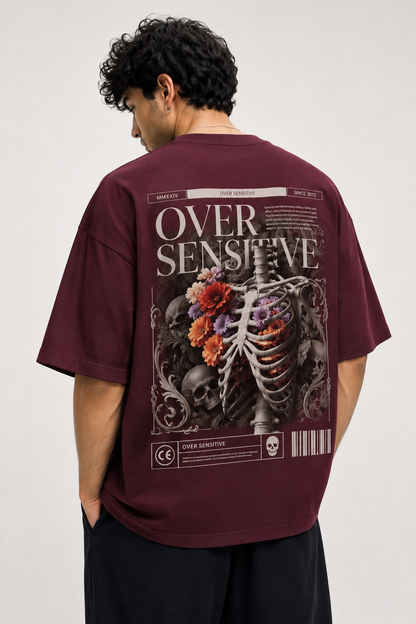 OVER SENSITIVE — Mortem Bloom Oversized T-Shirt