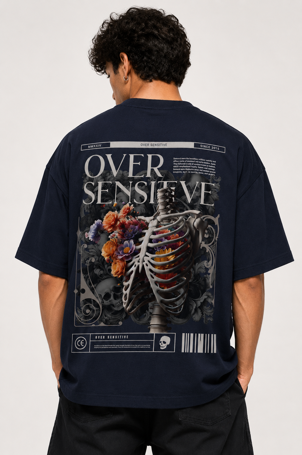 OVER SENSITIVE — Mortem Bloom Oversized T-Shirt