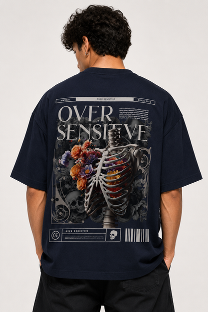 OVER SENSITIVE — Mortem Bloom Oversized T-Shirt